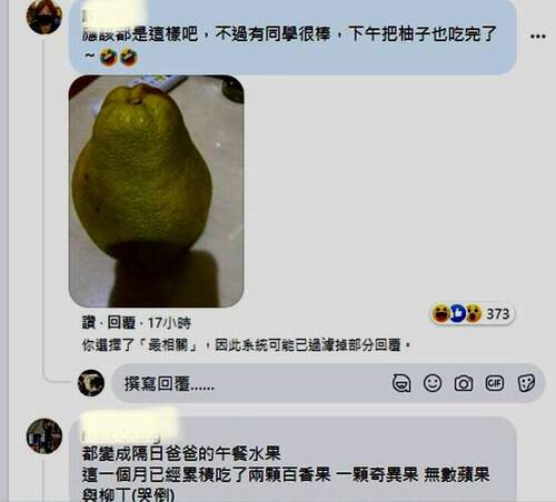 營養午餐的水果是這個讓宅女小紅超傻眼！家長爭相分享孩子水果奇談 - 台北郵報 | The Taipei Post