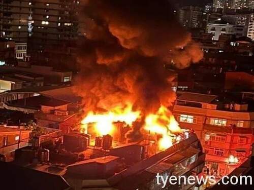1123 【有片】桃園公寓頂樓深夜大火 7旬老翁嗆傷送醫 - 台北郵報 | The Taipei Post
