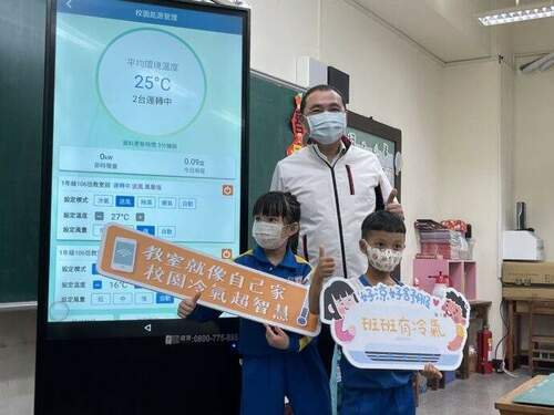 新北市的驕傲！能源管理再升級 侯友宜啟用校園冷氣智慧能源管理系統 - 台北郵報 | The Taipei Post