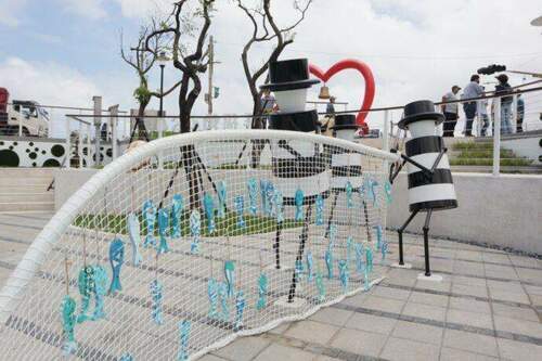 石門幸福雙心公園今啟用 巨型牽罟捕魚網成亮點 - 台北郵報 | The Taipei Post