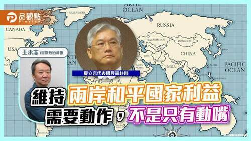 維持兩岸和平國家利益需要動作，不是只有動嘴
