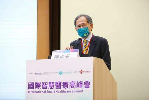 台中榮總院長陳適安同時也是身為台灣智慧醫療聯盟總計畫召集人出席國際智慧醫療高峰會。（圖/台中榮總醫院）