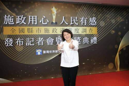 全國縣市施政滿意度調查-嘉義市大滿貫獲7金4銀佳績