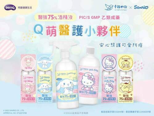 「幸福物語x三麗鷗x醫強-藥用酒精」反轉疫情-攻守兼備