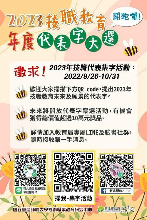 「2023技職教育年度代表字」活動開跑 超過十萬價值獎品等你拿 - 早安台灣新聞 | Morning Taiwan News