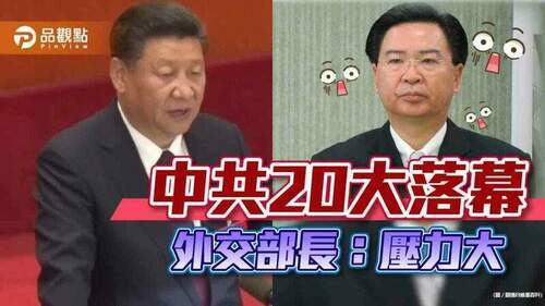 中共20大落幕-外交部長坦言壓力大，網友:不是不怕嗎?