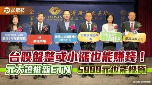 台灣首檔「掩護性買權投資策略」etn來囉！專攻盤整或小漲行情　特色一次看懂｜財經