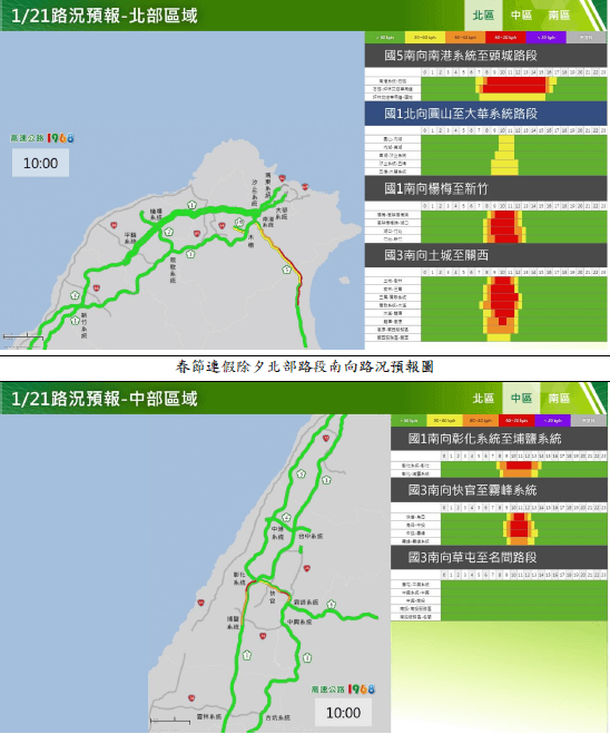 除夕國道「5路段」壅塞　國5預估早上8點塞到下午4點　 - 台北郵報 | The Taipei Post