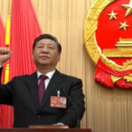 習近平10日在全國人大一次會議中全票當選中華人民共和國國家主席，展開第三個國家元首任期。（圖：取自央視直播）