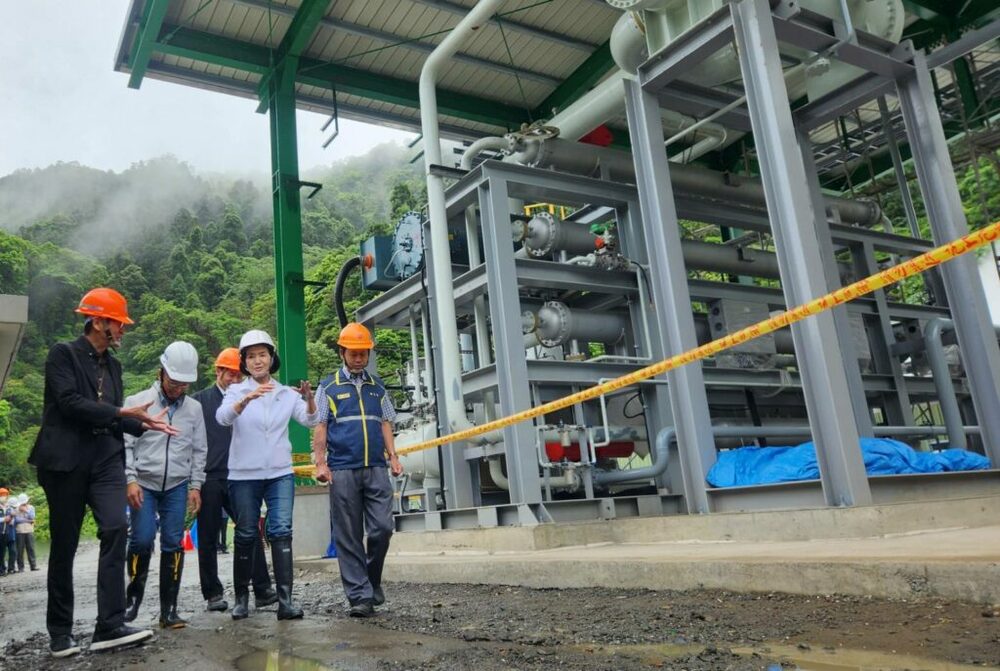宜蘭縣長視察仁澤地熱電廠施工 期許工程如期完工