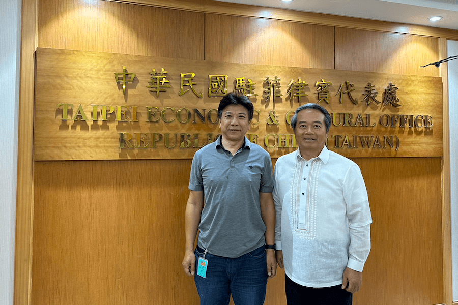 台菲友誼再昇華 中華民國僑務顧問黃士杰拜會菲律賓台北經濟文化辦事處大使周民淦