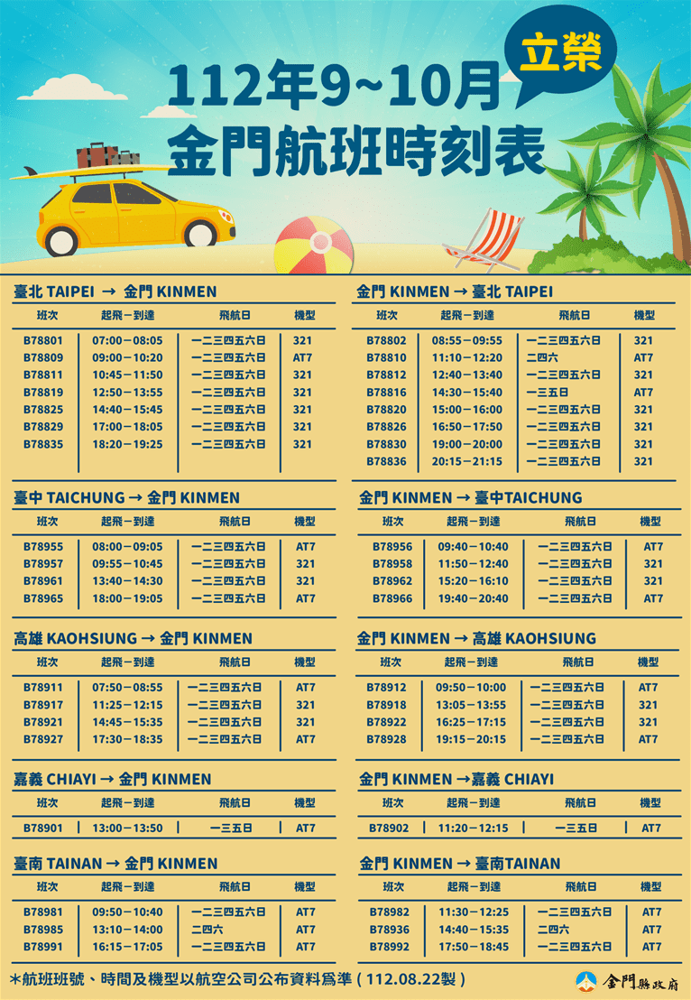 因應小三通逐步常態化政策，9月臺金航線運能再增加 - 早安台灣新聞 | Morning Taiwan News