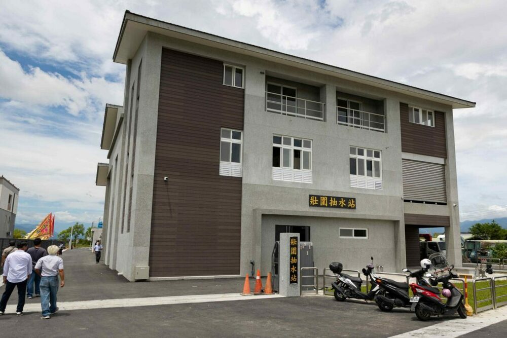 宜蘭縣壯圍抽水站及分洪道完工啟用 解決低窪地區淹水問題
