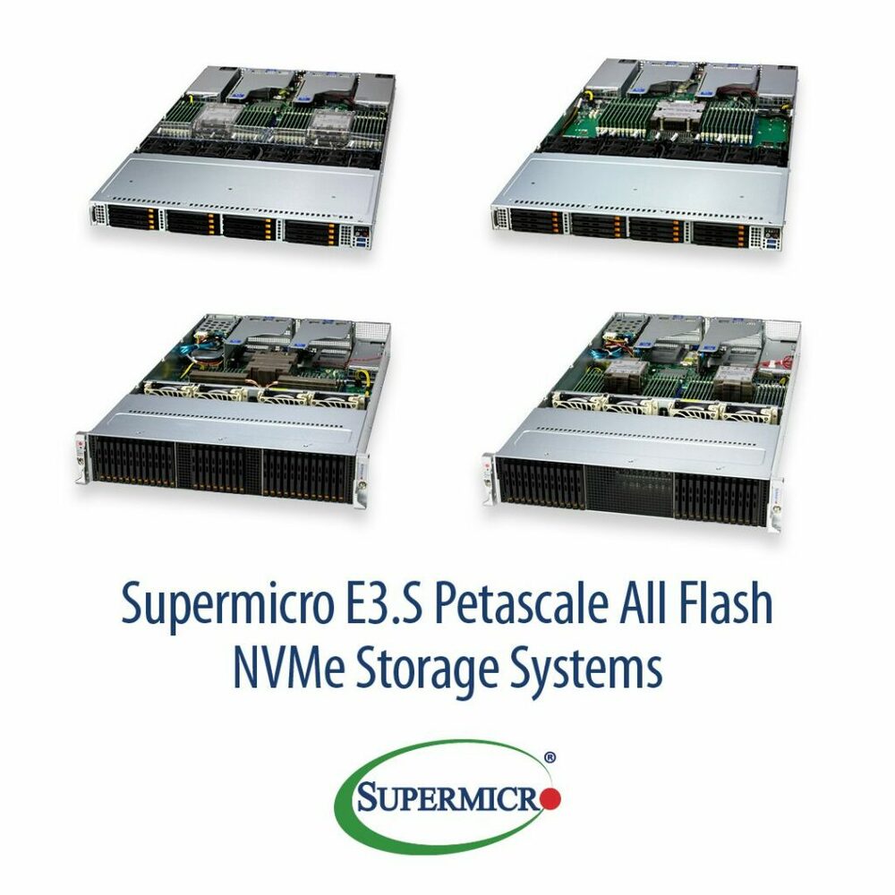 Supermicro宣布搭載全新CXL記憶體擴充方案的E3.S All-Flash儲存產品系列全面量產