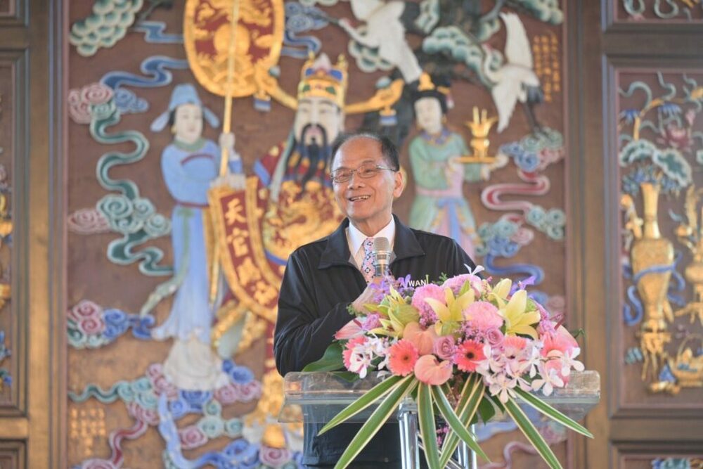游錫堃出席漢詩吟唱賽 盼透過比賽發揚本土語言