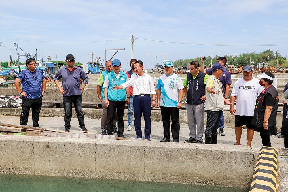 颱風遇年度大潮恐海水倒灌　翁章梁視察布袋防汛措施 - 早安台灣新聞 | Morning Taiwan News