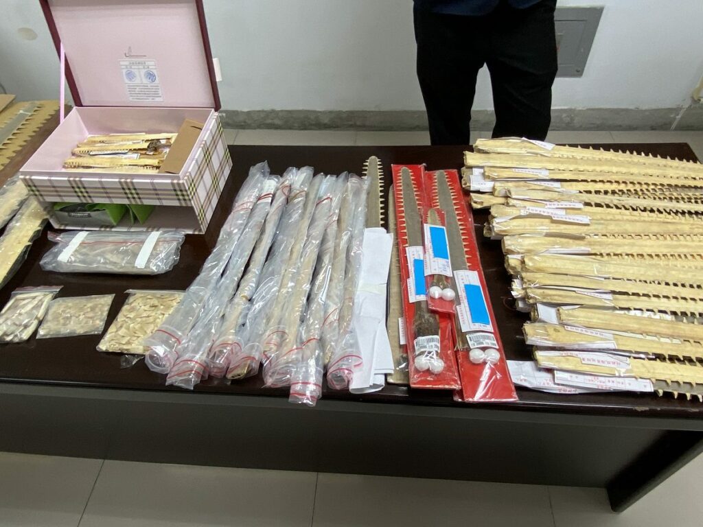 海保署查獲網路拍賣「鯊魚劍」-　違反「野生動物保育法」小心惹禍上身
