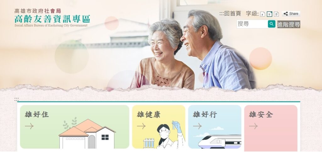 高雄市重陽敬老禮金-補領至113年1月2日止