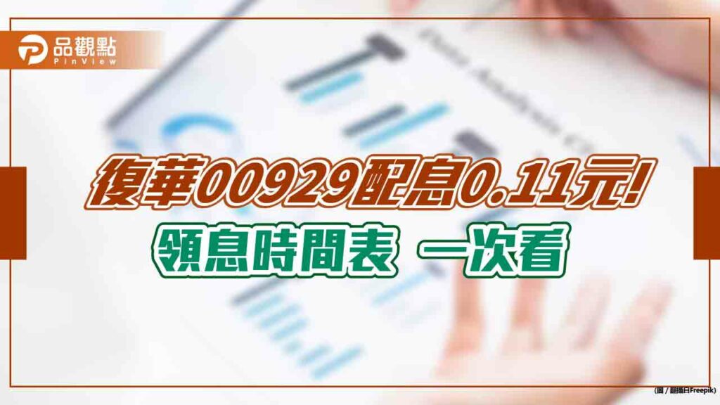 復華00929股價創新高！連6月配息0.11元　想領息最晚這天買進