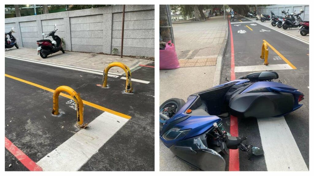 虎頭山步道「路障」害騎士慘摔？桃市府急拆除