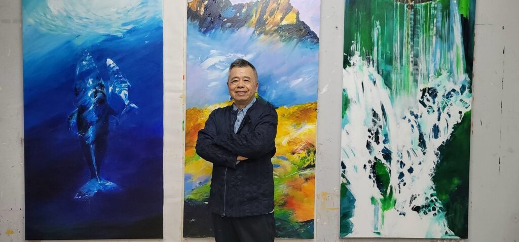 藝術家謝義錩「神山。智海。若水。」作品展　於滬尾藝文休閒園區磅礡展出