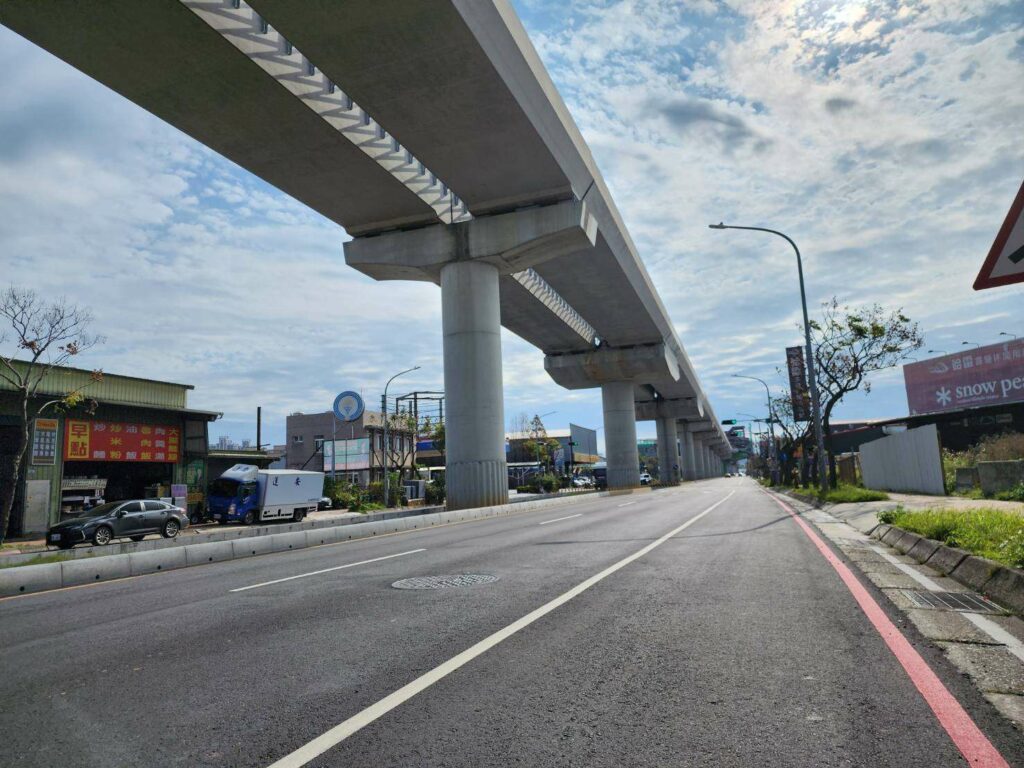 桃捷綠線高架橋蘆竹中正北路段完工-全線6車道恢復通行