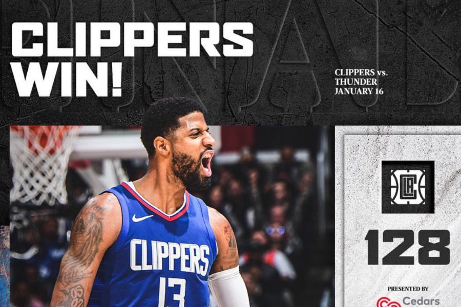 影/《nba》「pg」本季新高38分-快艇送西區老二雷霆二連敗