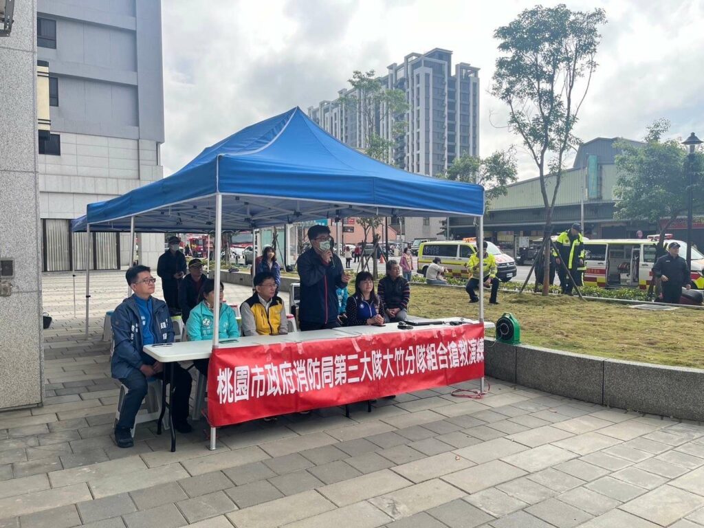 蘆竹2號社宅舉行消防搶救演練-強化火災應變能力