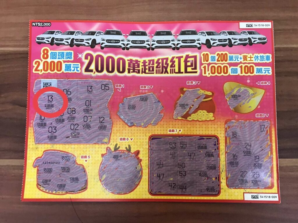 財神眷顧！中壢金沙彩券行好運不斷-一天連開2個百萬大獎