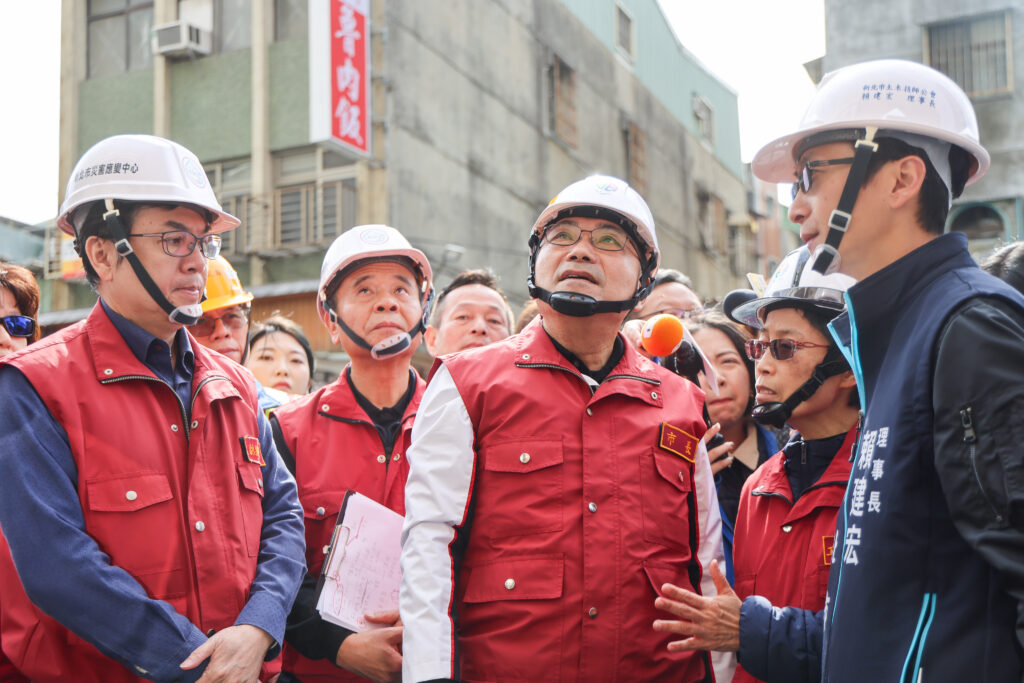 三重工地施工釀嚴重鄰損　侯友宜再赴現場緊盯搶災進度