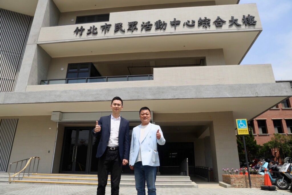 竹北市民眾活動中心綜合大樓主結構三月趕工報竣　鄭朝方：合法、合規加快進度-力拼明年落成啟用