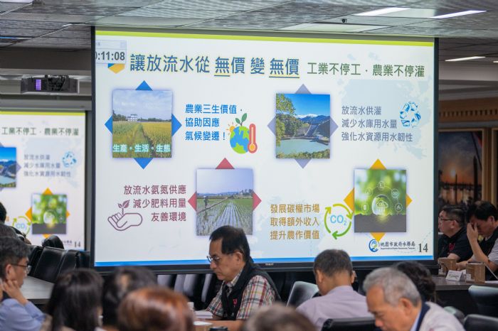水資源再利用-桃園首創放流水灌溉