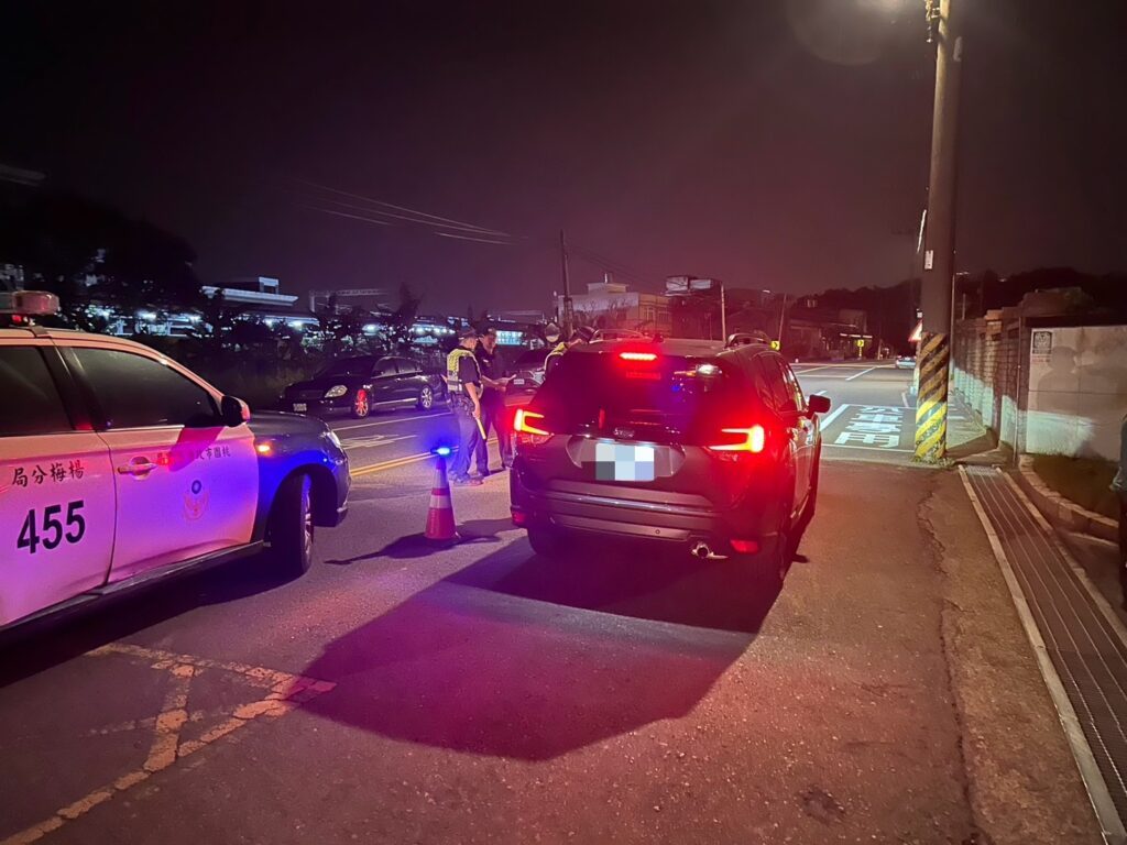 楊梅警執行雷霆除暴專案-優勢警力加強路檢攔查