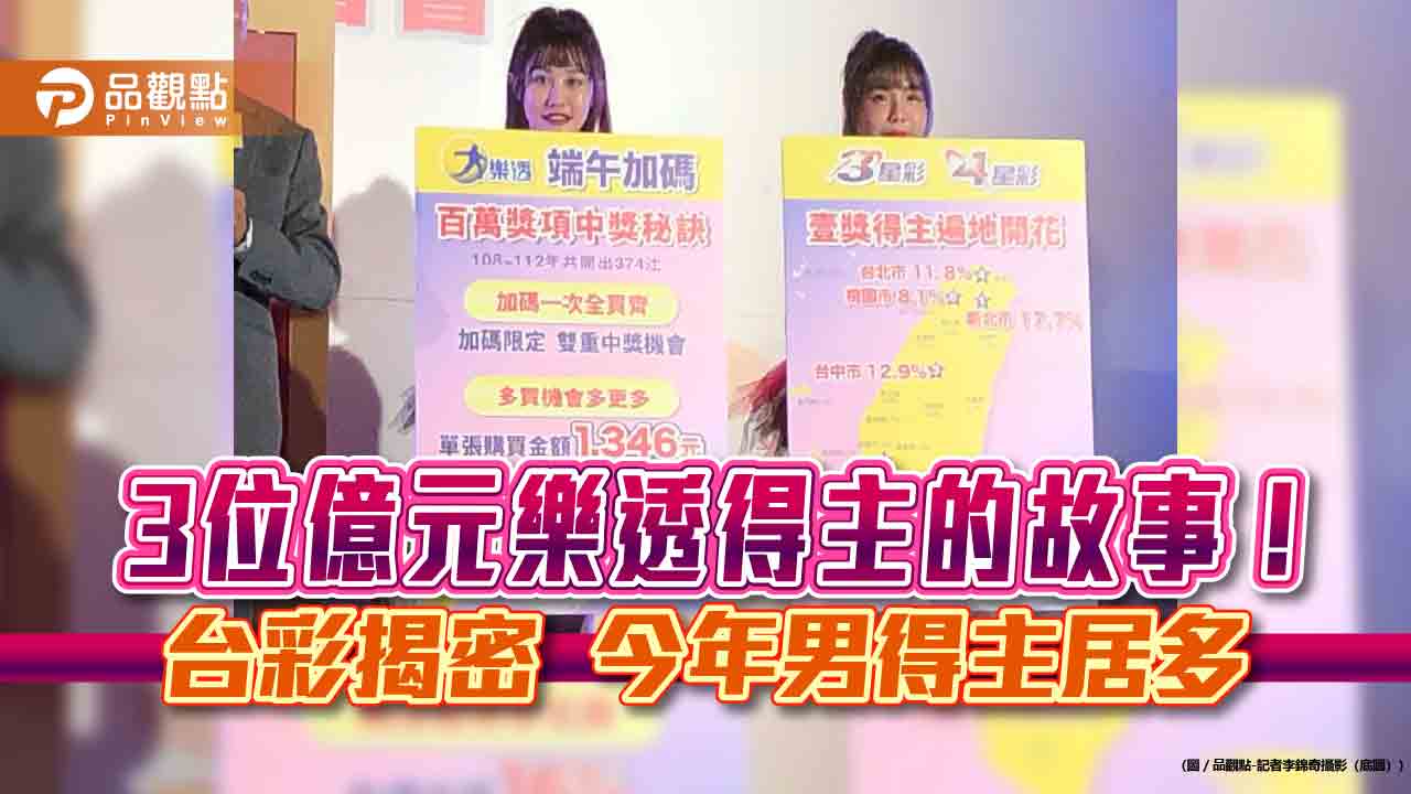 超幸運!台中4/15威力彩2.76億元得主 也曾中過今彩539頭獎 - 台北郵報 | The Taipei Post 超幸運!台中4/15威力彩2.76億元得主 也曾中過今彩539頭獎