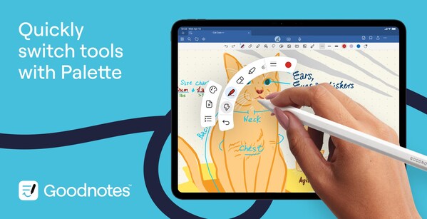 goodnotes-針對-apple-pencil-pro-推出全新功能，包括面板（palette）和動態墨水（dynamic-ink）