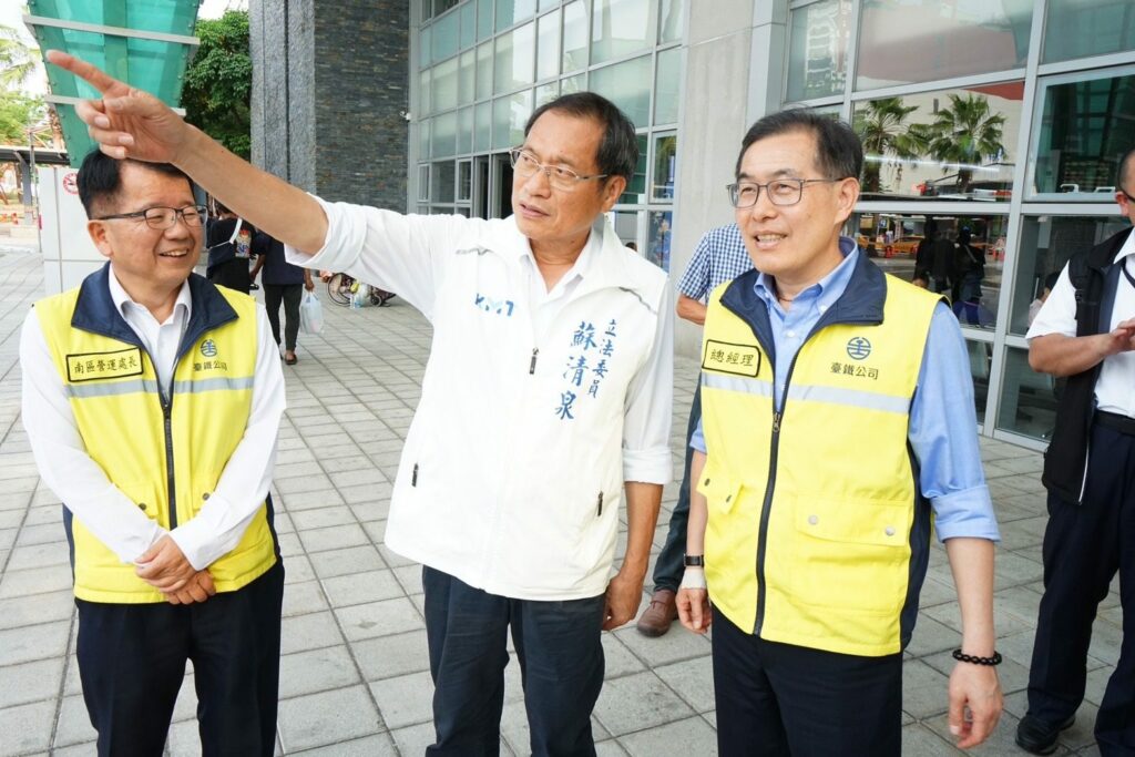 立委蘇清泉爭取修繕屏東車站-站前路面重修鋪設完成