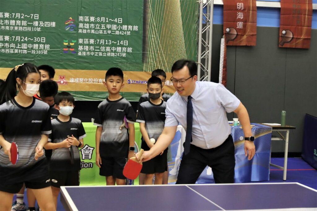 2024全國少年青少年桌球菁英賽開幕-部長鼓勵選手發揮最佳實力