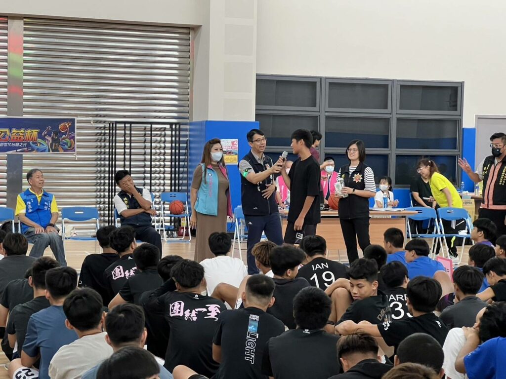 八德警籃球活動反毒反詐宣導-提升青少年防騙意識