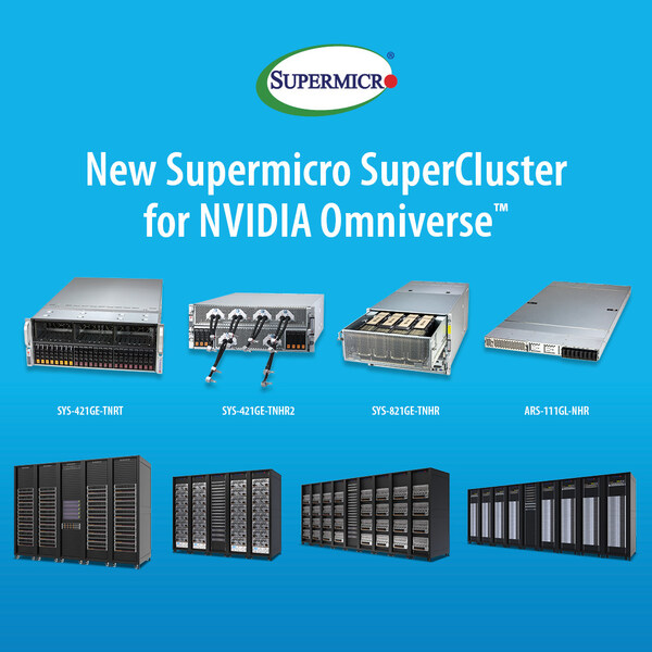 supermicro推出適用於nvidia-omniverse的隨插即用-supercluster，為開發者提供可擴充的效能、彈性和資源最佳化性能