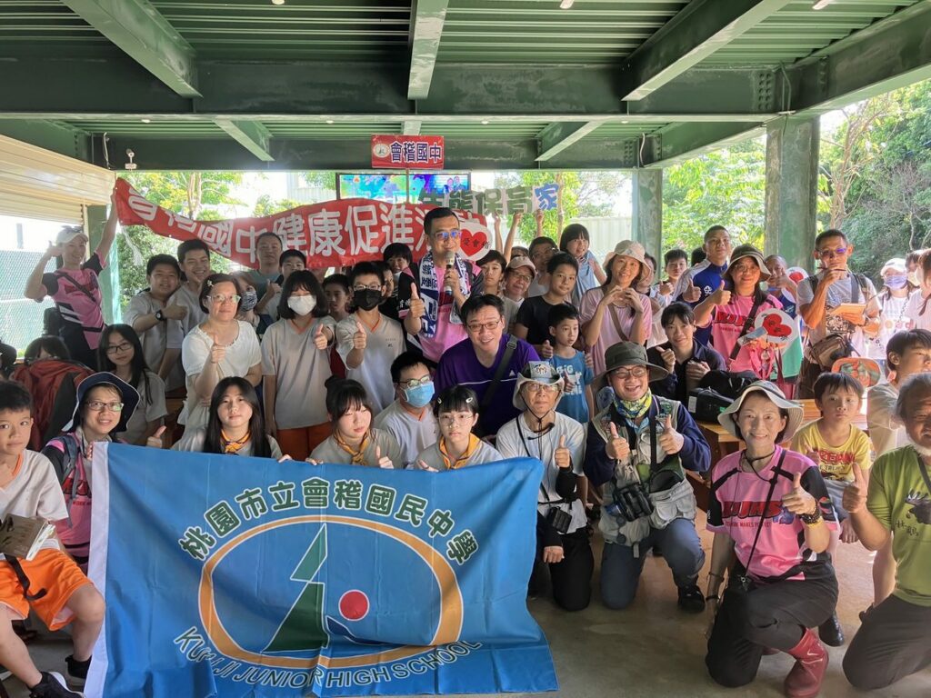 桃園會稽國中推出生態保育家-入秋虎頭山保育赤腹鷹賞鷹課程
