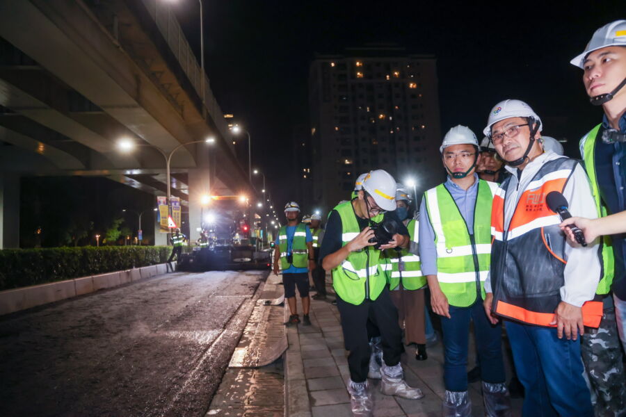 侯友宜視察新北大道專案道路施工　9月21、22日夜間封路