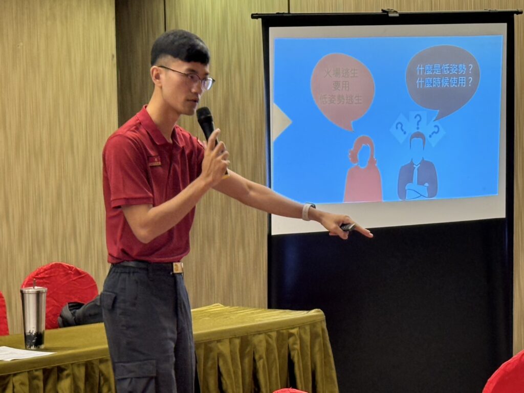 桃消竹圍分隊傳授防災知識-守護社區安全