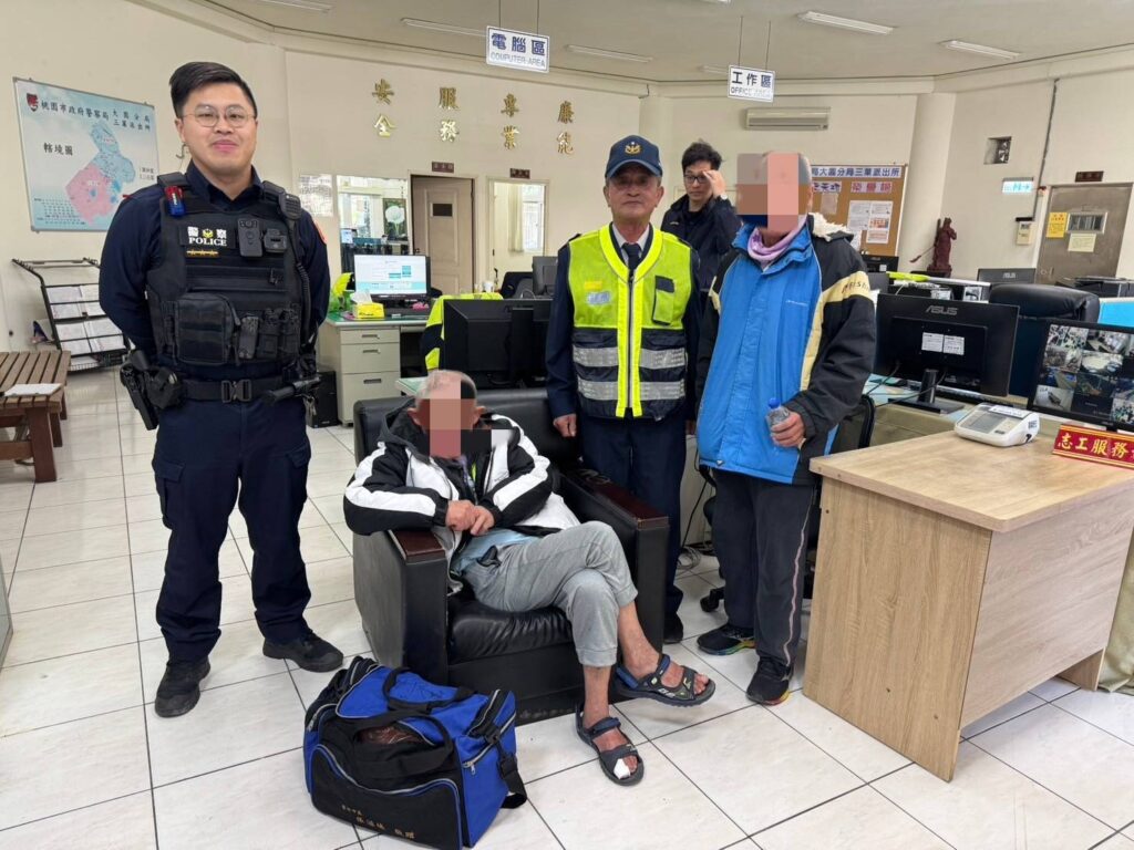 失智男過年哥哥家團聚不慎走失-大園暖警協尋助平安返家