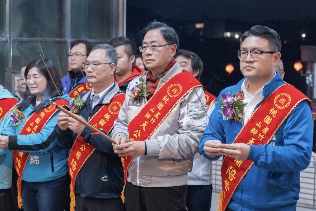 張善政出席玉皇大帝祝壽大典-祈願桃園市民平安順遂