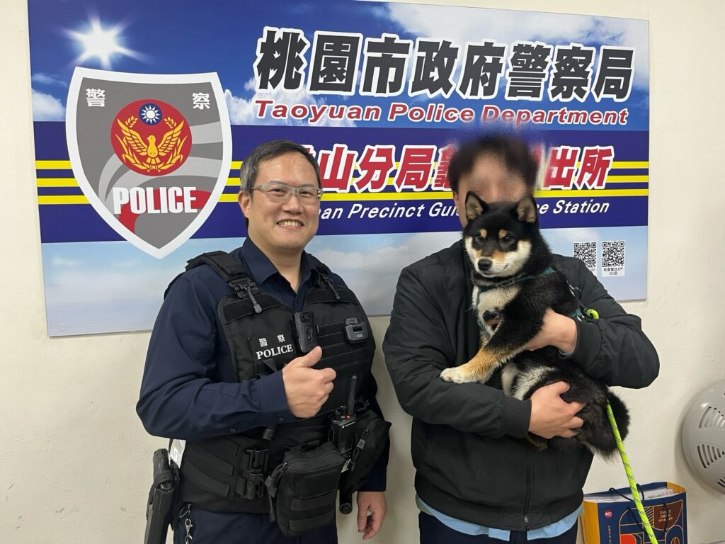 好動黑柴趁隙溜出門-龜山警鷹眼發現牠蹤影