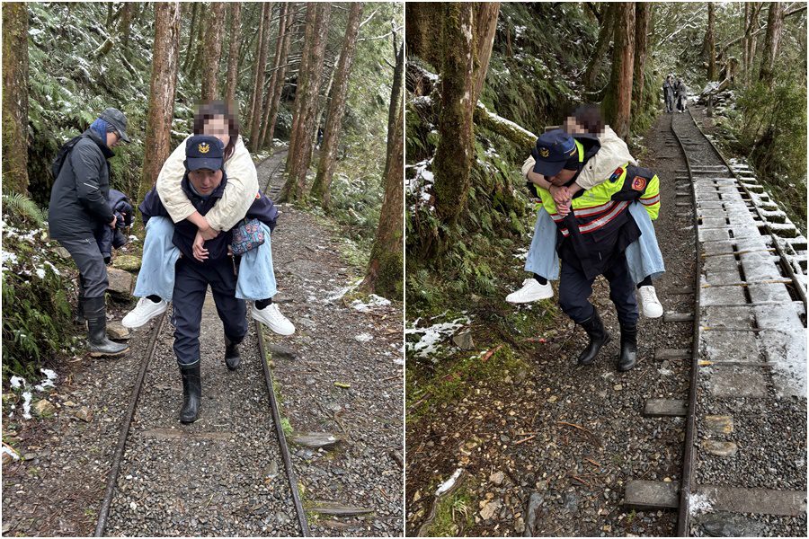 香港遊客至太平山旅遊受傷　三星警員揹至步道口送醫
