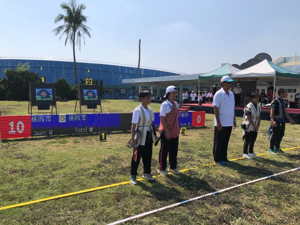 全國原住民運動會傳統射箭混雙賽登場-桃園2學子勇奪亞軍