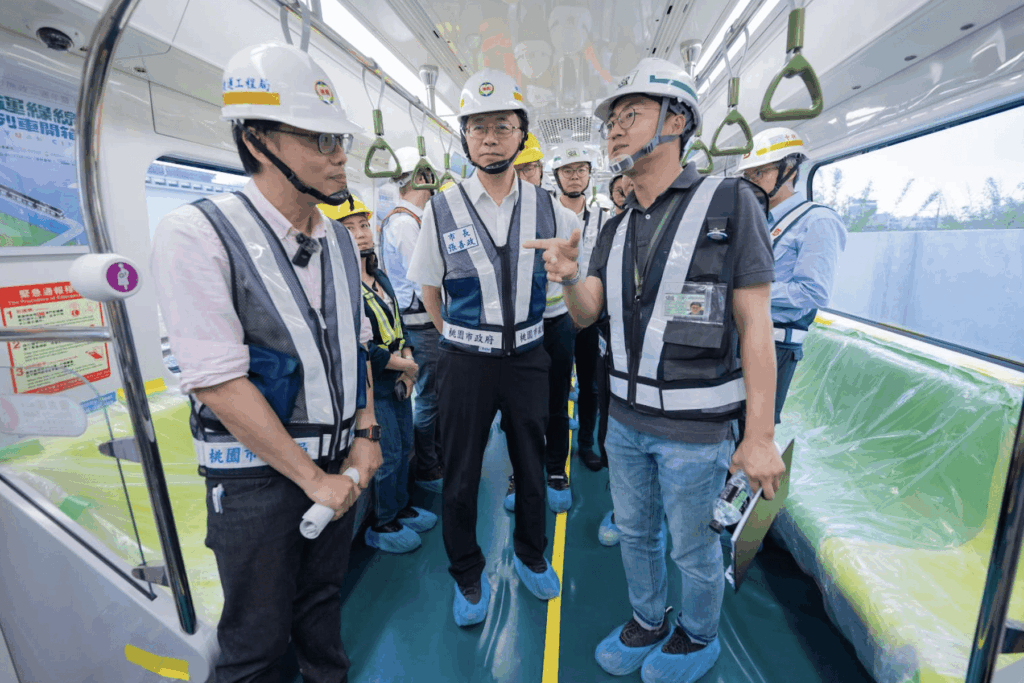 桃園捷運綠線邁大步-預計明年底通車-張善政親自督軍