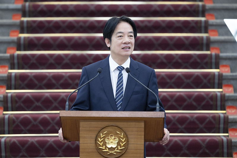賴清德發表執政周年談話-宣布將對在野黨主席進行「重要國安情勢簡報」