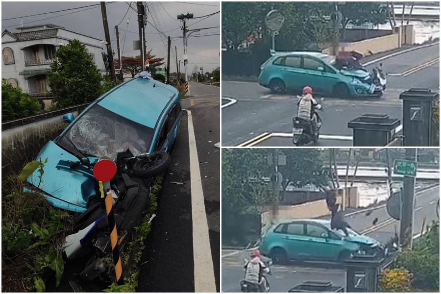 影音/汽機車猛烈撞擊釀兩傷 騎士撞飛翻轉怵目驚心! - 台北郵報 | The Taipei Post 影音/汽機車猛烈撞擊釀兩傷 騎士撞飛翻轉怵目驚心! - 台北郵報 | The Taipei Post